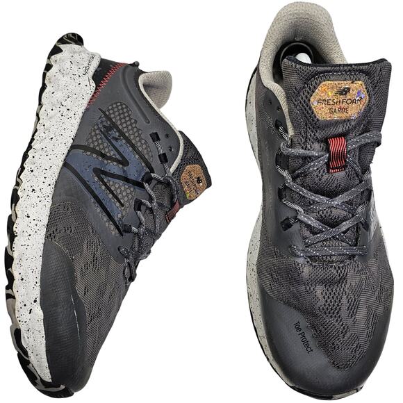 New Balance Fresh Foam Garoe Trail Running Mens 10 4E Grey Black Camo Sneakers - Picture 1 of 8